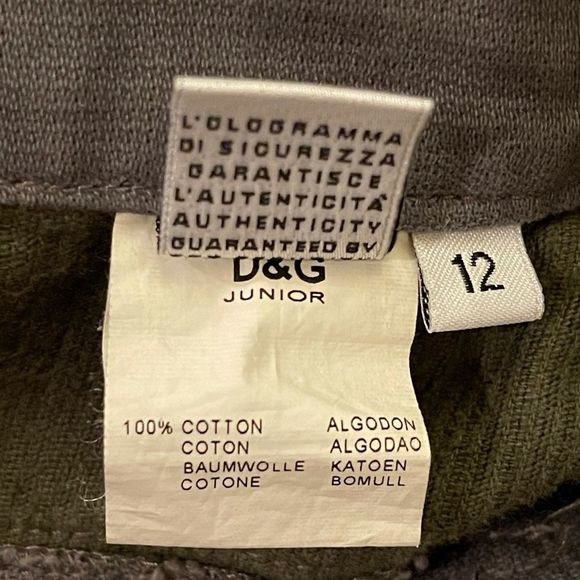 💕Dolce & Gabbana Girls’ mini mix media jean skirt. Sz 12 - Picture 9 of 12